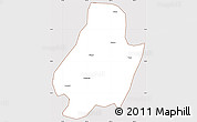 Classic Style Simple Map of Shuangjiang, cropped outside