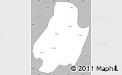 Gray Simple Map of Shuangjiang