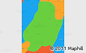 Political Simple Map of Shuangjiang