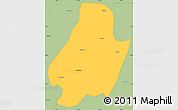 Savanna Style Simple Map of Shuangjiang