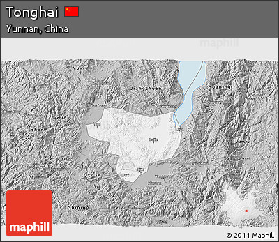 Gray 3D Map of Tonghai