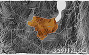 Physical 3D Map of Tonghai, desaturated