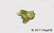 Satellite 3D Map of Tonghai, cropped outside