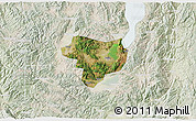 Satellite 3D Map of Tonghai, lighten