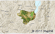Satellite 3D Map of Tonghai, shaded relief outside
