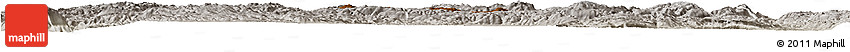 Physical Horizon Map of Tonghai, lighten, semi-desaturated