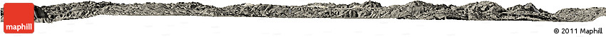 Shaded Relief Horizon Map of Tonghai, darken Shaded Relief Horizon Map of Tonghai, darken