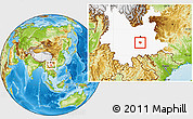 Physical Location Map of Tonghai, highlighted parent region
