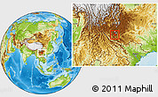 Physical Location Map of Tonghai