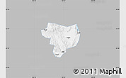 Gray Map of Tonghai, single color outside