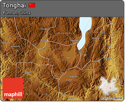 Physical Map of Tonghai
