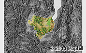 Satellite Map of Tonghai, desaturated
