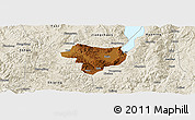 Physical Panoramic Map of Tonghai, shaded relief outside