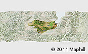 Satellite Panoramic Map of Tonghai, lighten