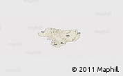Shaded Relief Panoramic Map of Tonghai, cropped outside