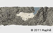 Shaded Relief Panoramic Map of Tonghai, darken