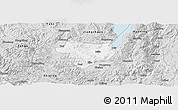 Silver Style Panoramic Map of Tonghai