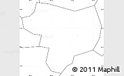 Blank Simple Map of Tonghai, no labels