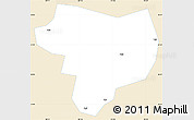 Classic Style Simple Map of Tonghai, single color outside