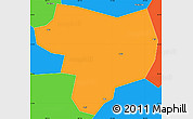 Political Simple Map of Tonghai