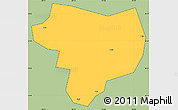 Savanna Style Simple Map of Tonghai, cropped outside