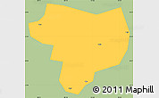 Savanna Style Simple Map of Tonghai, single color outside