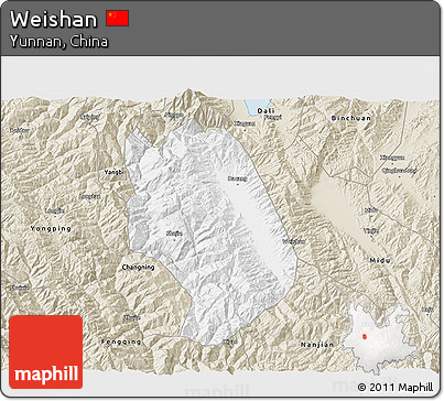 Classic Style 3D Map of Weishan