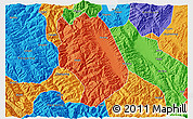 Political 3D Map of Weishan