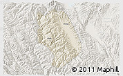 Shaded Relief 3D Map of Weishan, lighten