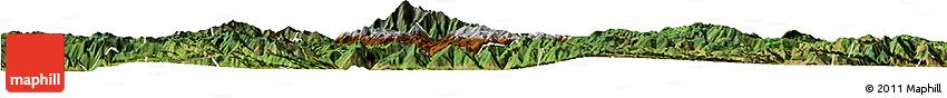 Physical Horizon Map of Weishan, satellite outside