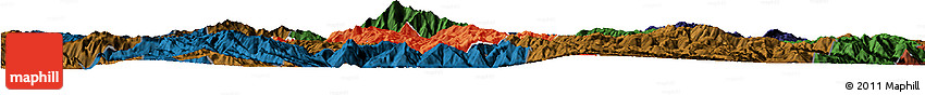 Political Horizon Map of Weishan, darken