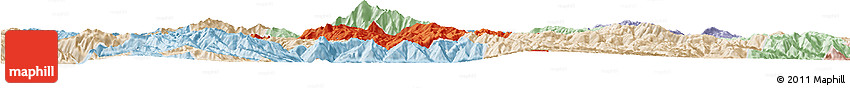 Political Horizon Map of Weishan, lighten