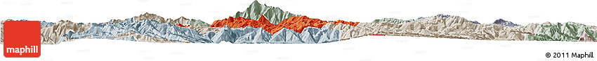 Political Horizon Map of Weishan, lighten, semi-desaturated