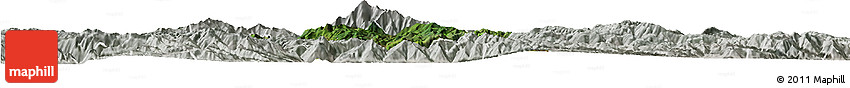 Satellite Horizon Map of Weishan, lighten, semi-desaturated
