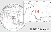 Blank Location Map of Weishan