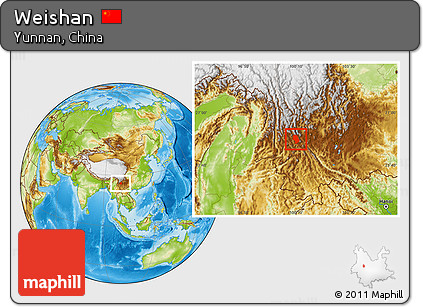 Physical Location Map of Weishan