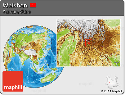 Physical Location Map of Weishan