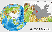 Physical Location Map of Weishan, highlighted country, highlighted parent region