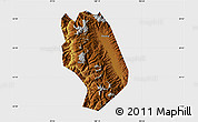 Physical Map of Weishan, single color outside