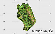 Satellite Map of Weishan, single color outside