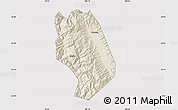 Shaded Relief Map of Weishan, cropped outside
