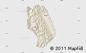 Shaded Relief Map of Weishan, single color outside