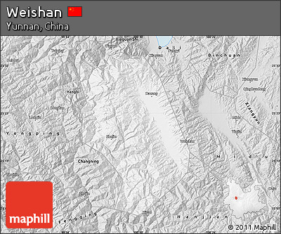 Silver Style Map of Weishan