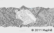 Gray Panoramic Map of Weishan