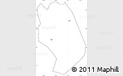 Blank Simple Map of Weishan, cropped outside