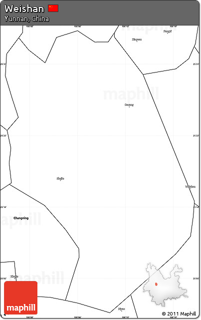 Blank Simple Map of Weishan