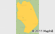 Savanna Style Simple Map of Weishan, single color outside