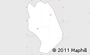 Silver Style Simple Map of Weishan, cropped outside
