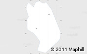 Silver Style Simple Map of Weishan, single color outside