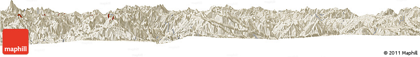 Shaded Relief Horizon Map of Weixin Shaded Relief Horizon Map of Weixin